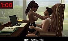 The married woman's steamy encounter with her neighbor in Sims 4